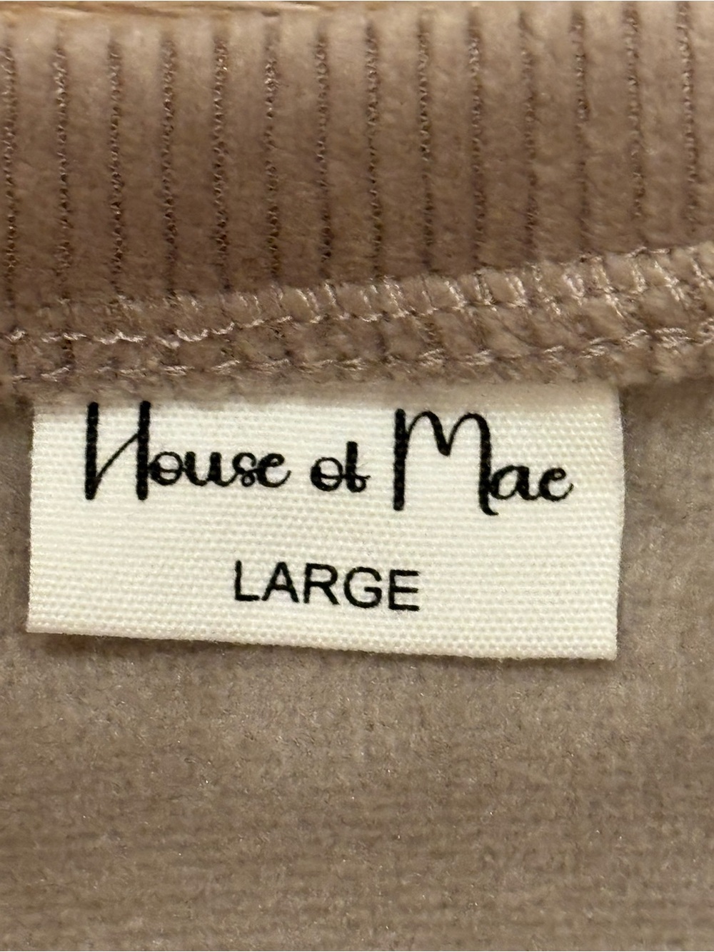 Cozy Taupe Corduroy Loungewear Set with deluxe body care set - Picture 8 of 13